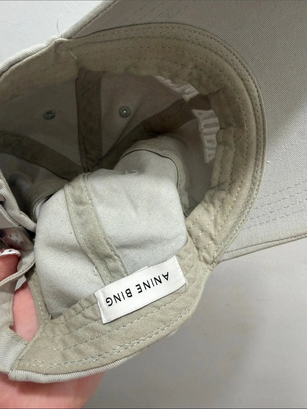 Anine Bing NEW YORK Embroidered baseball cap